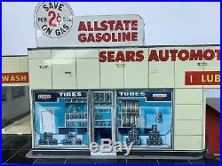 Vintage Marx Sears Allstate Tin Litho Happy Time Service Gas Station