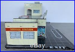 Vintage Marx Sears Allstate Tin Litho Happy Time Service Gas Station