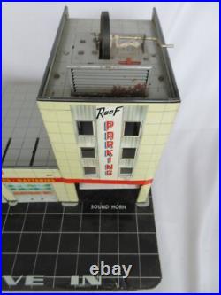 Vintage Marx Sears Automotive Service station withelevator Tin Toy RARE