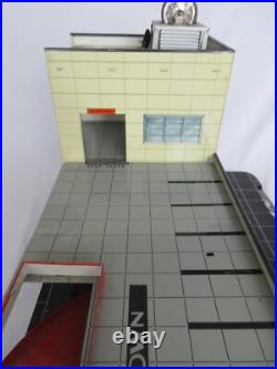 Vintage Marx Sears Automotive Service station withelevator Tin Toy RARE