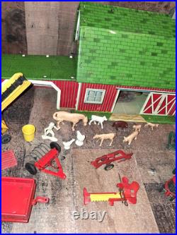 Vintage Marx Sears Happi Time Farm 1959 withAnimals Farm Equipment Read