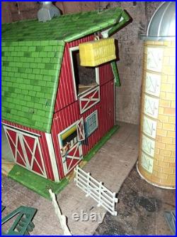 Vintage Marx Sears Happi Time Farm 1959 withAnimals Farm Equipment Read