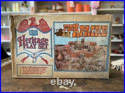 Vintage Marx Sears Heritage Fort Apache Playset for Clean Up / Repair / Parts