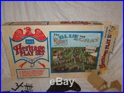 Vintage Marx Sears Heritage Play Set The Blue And The Gray Orig Box 89 Pcs