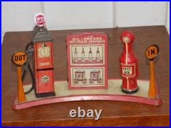 Vintage Marx Service Station Tin Toy