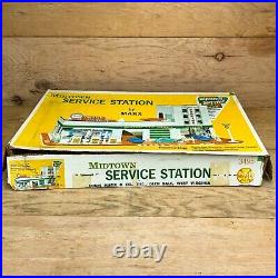 Vintage Marx Service Station in Box Unplayed with Mostly Mint Parts Box is Fair