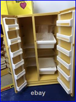 Vintage Marx Sindy Doll Play Set Range Oven Refrigerator Cabinet 1970's With Boxes