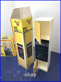 Vintage Marx Sindy Doll Play Set Range Oven Refrigerator Cabinet 1970's With Boxes