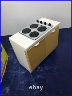 Vintage Marx Sindy Doll Play Set Range Oven Refrigerator Cabinet 1970's With Boxes