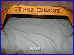 Vintage Marx Super Circus 1950's Metal Tent plus over 80 pieces