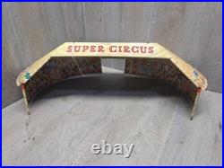 Vintage Marx Super Circus Big Top Tent Play Set Tin Litho Almost Complete Great