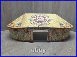 Vintage Marx Super Circus Big Top Tent Play Set Tin Litho Almost Complete Great