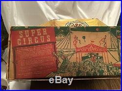 Vintage Marx Super Circus Play Set 1950s with Box