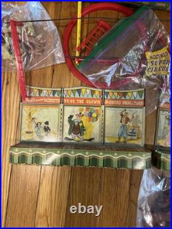 Vintage Marx Super Circus Playset Nearly Complete 1950s Tin Litho With Box