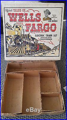 Vintage Marx Tales Of Wells Fargo Train Set With Original Box- Runs! + Extras