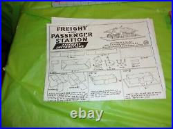 Vintage Marx Talking Railroad Station With Accessories Unassembled In Box