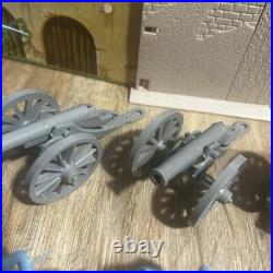 Vintage Marx The Alamo Playset No. 3543 Box Figures Horses Cannons Walls