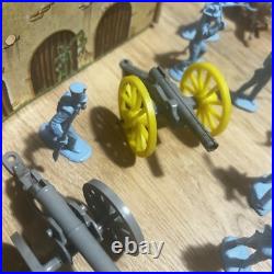 Vintage Marx The Alamo Playset No. 3543 Box Figures Horses Cannons Walls
