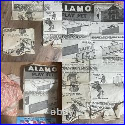 Vintage Marx The Alamo Playset No. 3543 Box Figures Horses Cannons Walls