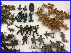 Vintage Marx Timmee Toy Army Men Playsets Vehicles Tanks Huge Lot