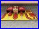 + Vintage Marx Tin Fire Department Headquarters Fire House with 2 Cars