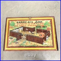 Vintage Marx Tin Fort Apache Carry-All Action Playset Accessories #4685 62pcs