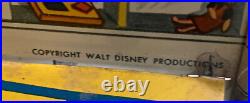 Vintage Marx Tin Litho Doll House Walt Disney Donald Duck 2 Story & Furniture