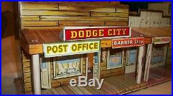 Vintage Marx Tin Litho Metal Dodge City Western Town Hotel Building