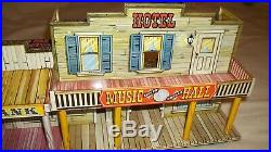 Vintage Marx Tin Litho Metal Dodge City Western Town Hotel Building