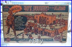 Vintage Marx Tin Litho Walt Disney's Davy Crockett Fort ALAMO Metal Toy Play Set