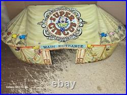 Vintage Marx Tin Lithograph Super Circus Big Top Tent
