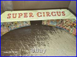 Vintage Marx Tin Lithograph Super Circus Big Top Tent