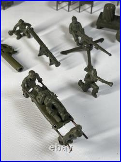 Vintage Marx Tin US Army Headquarters Training Center With Soldiers & Extras