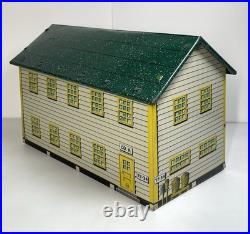 Vintage Marx Tin US Army Headquarters Training Center With Soldiers & Extras