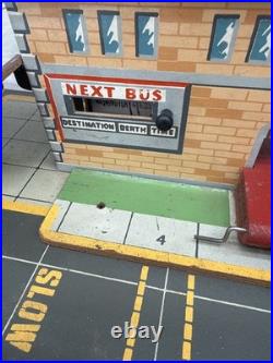 Vintage Marx Tinplate Bus Station 23 Wide Base