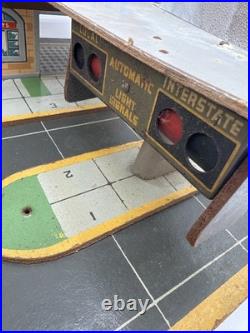 Vintage Marx Tinplate Bus Station 23 Wide Base