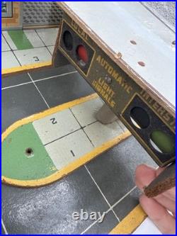 Vintage Marx Tinplate Bus Station 23 Wide Base