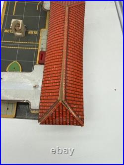 Vintage Marx Tinplate Bus Station 23 Wide Base