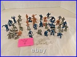 Vintage Marx Tom Corbett Space Academy figures Aliens space helmets 43 figures