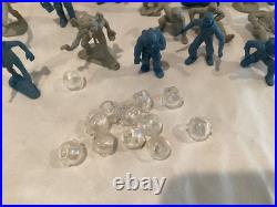 Vintage Marx Tom Corbett Space Academy figures Aliens space helmets 43 figures