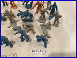 Vintage Marx Tom Corbett Space Academy figures Aliens space helmets 43 figures