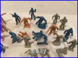 Vintage Marx Tom Corbett Space Academy figures Aliens space helmets 43 figures