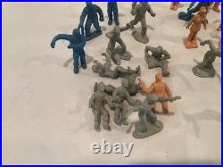 Vintage Marx Tom Corbett Space Academy figures Aliens space helmets 43 figures