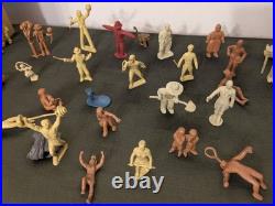 Vintage Marx Toy Circus Figures Play Set Siamese Twins Snake Charmer + Lot of 47