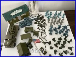 Vintage Marx Toy U. S. Armed Forces Training Center Series 500 and Box-Incomplete