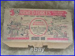Vintage Marx Toy U. S. Armed Forces Training Center Series 500 and Box-Incomplete