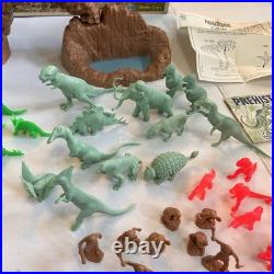 Vintage Marx Toys #3398 Prehistoric Play Set with Dinosaurs, Animals, Cavemen, etc