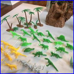 Vintage Marx Toys #3398 Prehistoric Play Set with Dinosaurs, Animals, Cavemen, etc