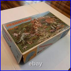 Vintage Marx Toys #3398 Prehistoric Play Set with Dinosaurs, Animals, Cavemen, etc