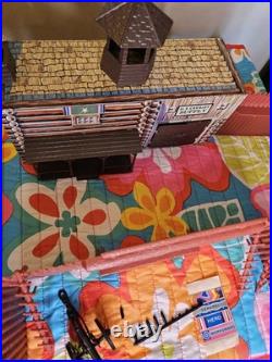 Vintage Marx Toys 3681 Fort Apache Play Set 1964 Near Complete Set in Box Rare
